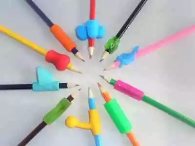£4.99 • Buy 10 Mixed Pencil Pen Grips Starter Training Set Kit Writing Skills School Work