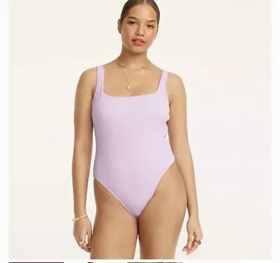 J. Crew Women’s Square Neck Textured One Piece Swimsuit Sz 6 NWT • $28