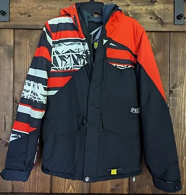 EUC Volcum  Arrow  Down Filled Youth Ski/Snowboarding Hooded Jacket-Medium • $19.95