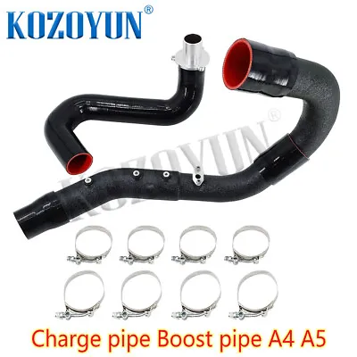 Aluminium Intercooler Pipe Intake Turbo Charge Pipe For Audi B9 A4 A5 2.0 TFSI • $311.30