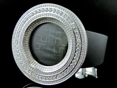 Mens Custom Jojino/Joe Rodeo White Stainless Steel 53mm Simulated Diamond Watch • $249.99