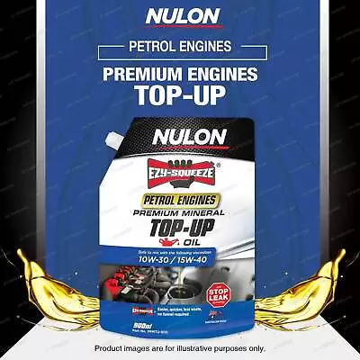 Nulon Petrol Engine Premium Mineral Top-Up Oil 900ML - With Stop Leak Technology • $31.99