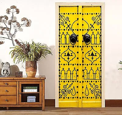 £83.99 • Buy 3D Yellow Door 712 Door Wall Mural Photo Wall Sticker Decal Wall AJ WALLPAPER UK