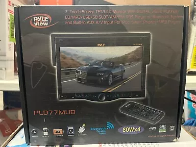 Pyle Pld77mub  7  Touch Screen Tft Lcd Monitor Bluetooth Cd Mp3 Dvd Usb • $67.99