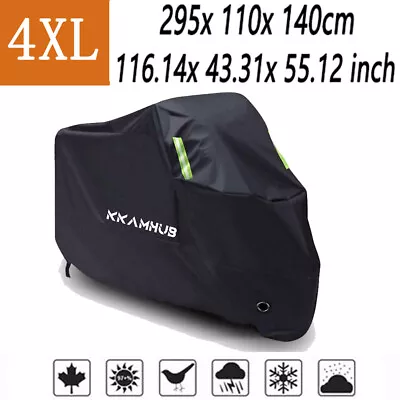 4XL Motorcycle Waterproof Cover For Kawasaki Vulcan 800 900 1500 1600 1700 2000 • $30.50