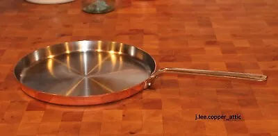 Copper 12   Crepe Pan W/ Stainless Steel Interior Made In France • $224.95