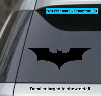 2 Black Batman Vinyl Sticker Decal For Car Truck Laptop Yeti Cup • $3.99