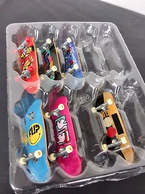 6 Pc Lot Tech Deck Mini Skateboards In Plastic Missing 1 Set Of Wheels Open Pkg • $12.99