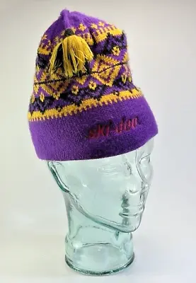 Vintage 1970's Ski Doo Beanie Winter Ski Hat Tassel Do Gree • $24.99