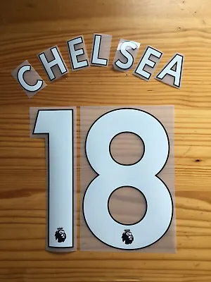 Chelsea Shirt Name & Number Set 2018-19 White Black Adult PLAYER / YOUTH • £17