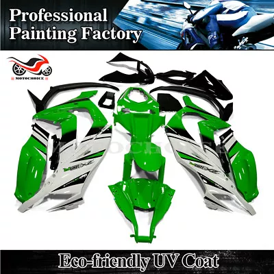 Green Black ABS Injection Fairing Kit For Kawasaki Ninja ZX10R 2011-2015 2013 14 • $360.99