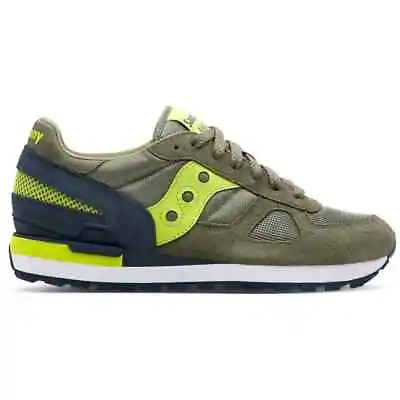 Saucony Man Shadow Green Jazz 41 42 43 44 45 46 Sports Shoes Sneaker Comfortable • $117.56