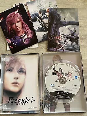 Playstation 3 Ps3 Final Fantasy XIII-2 Steel Book LTD ED VERY RARE W/CARDS XIII2 • $69.99