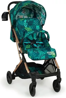 Cosatto Woosh 3 Stroller In Midnight Jungle With Pull Handle & Raincover 0-25kg • £169.95