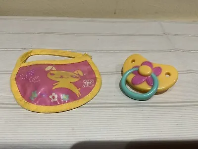 Vtg. Hasbro 2012 Baby Alive Real Surprises Puppy Bib And Flower Pacifier • $29