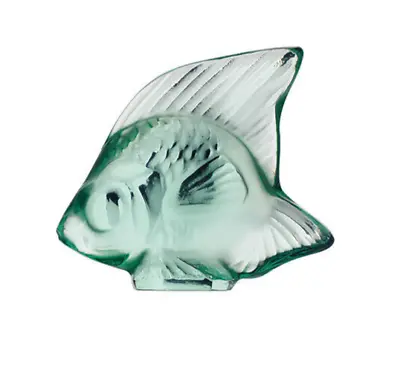 Lalique Crystal (Brand New) Fish Sculpture Colour & Code : MINT GREEN 3001900 • £95