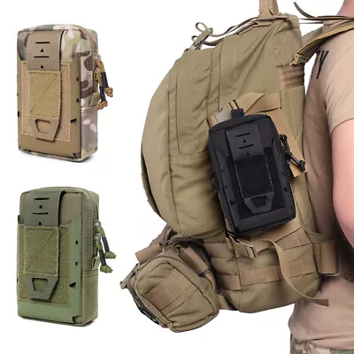 Tactical Molle Pouch Phone Bag Universal Belt Waist Bag EDC Tool Cellphone Pouch • $12.99