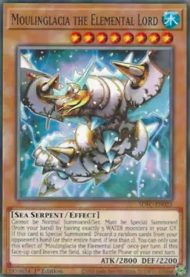 1X NM Moulinglacia The Elemental Lord - SDFC-EN025 - Common 1st Yugioh Tcg • $1.82