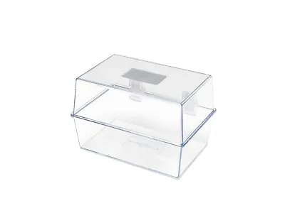 £5.99 • Buy Deflecto Value Size 6 X 4 Index Card Box - Crystal