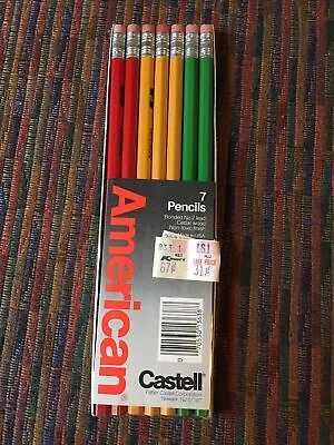 Faber Castell American Real Wood Pencils Bonded No. 2 NEw Vintage Art Drawing • $7