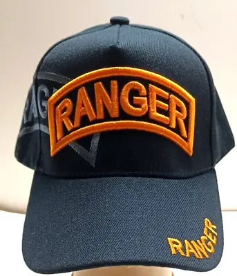 Army Ranger Hat Military Hat Cap Black • $10.50