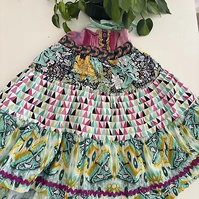 Girls Size 8 Floral Platinum 3/8 Matilda Jane Clothing Multi Color Dress Halter • $34.99