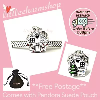 NEW Authentic Genuine PANDORA Silver Gingerbread House Charm - 798471C01 RETIRED • $66.50