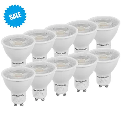 DEWENWILS 10-Pack GU10 LED Dimmable Bulb Warm White Track Light Bulb 3000K  • $18.99