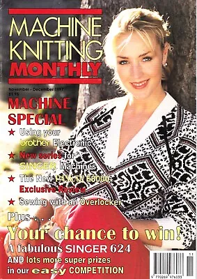 Machine Knitting Monthly Pattern Magazine November December 1997 Ladies Vintage • £6.49