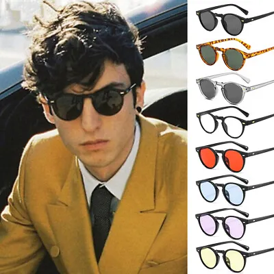 Classic Round Oval Circle Men Women Tint Retro Vintage Fashion Sunglasses Shade • £5.99