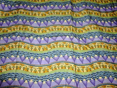 NEW DEBBIE MUMM Fabric - AMERICA THE BEAUTIFUL - Wavy Stripe - 43 X 1.5 Yard • $9.87