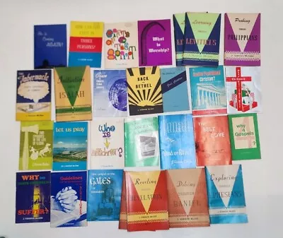 Lot Of 30 Vtg J.Vernon Mcgee Mini-Books Thru The Bible Radio Network 1970's • $49.99