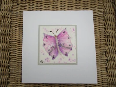£2.99 • Buy  Original Hand Painted Greetings Card Butterfly Birthday Get Well Anniversary
