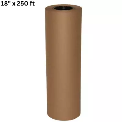 18  X 250 Ft Brown Kraft Paper Recycled Roll Packaging Shipping Wrapping • $21.54