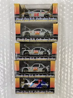 Lot Of 5 Mini Race Cars 1:64 Racing Collectables 1993 Toy Stock Car HO Series • $15