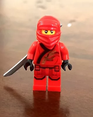 1 X LEGO Minifig MiniFigure RED Kai Ninja Ninjago 1 Sword • $13.90