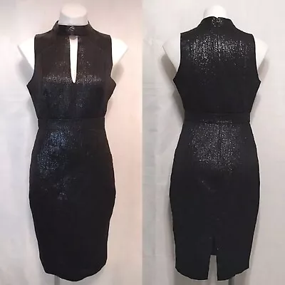 Susana Monaco Shimmery Sparkly Cocktail Sheath Dress With Keyhole Front Size 6 • $70