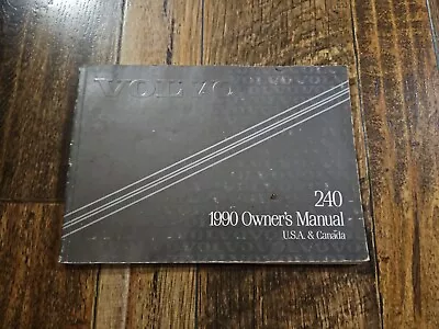 1990 VOLVO 240 Owner's Manual TP3055 [#2]  • $18.70