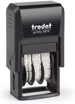 £7.27 • Buy Date Stamp - Trodat Self Inking Rubber Stamp Print - Mini Dater 4810