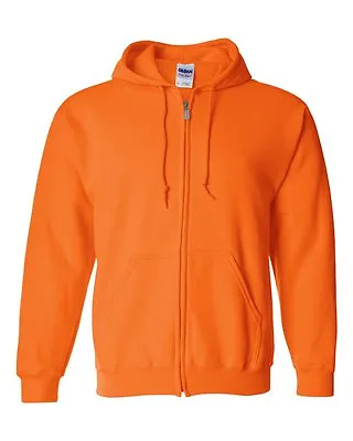 GILDAN S-2XL 3XL 4XL 5XL FULL ZIP Blend Hooded Sweatshirt Hoodie Jumper G18600 • $20.95