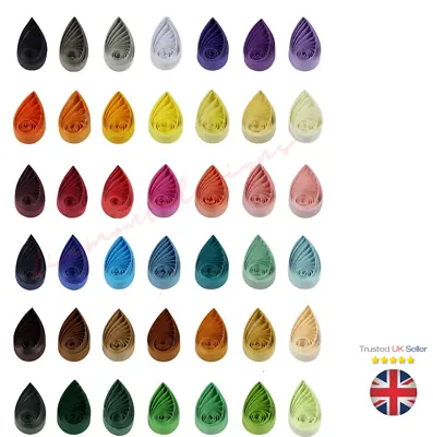 3mm 5mm & 10mm Wide 100 Quilling Paper Strips Various Rainbow Colours Craft UK • £14.99