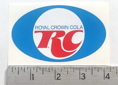 Vintage RC Cola Royal Crown Oval Sticker Decal • $7