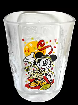 MICKEY MOUSE Square Glass Celebration Walt Disney World & McDonalds CoPromo 2000 • $7.95