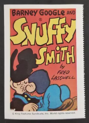 Snuffy Smith 1950's Barney Google Sticker Card (NM) • $17.04