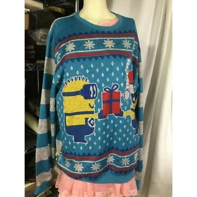 $29.99 • Buy Minion Christmas Despicable Me Sweater Size Large Tall NEW