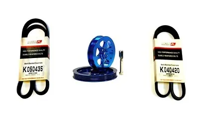 OBX Blue Overdrive Pulley Kit For 92-01 Honda Prelude 2.2L DOHC VTEC H22A  • $26.20