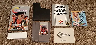 Contra Nintendo NES Lot Box Manual Book Inserts Complete CIB Konami Lot TESTED ! • $315.99