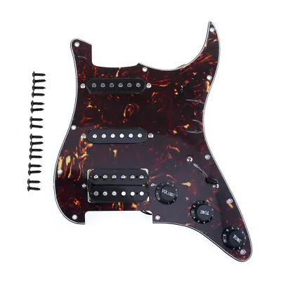 £22.58 • Buy Musiclily 4Ply Tortoise 11 Hole Loaded Pickguard HSS Prewired For Strat Guitar