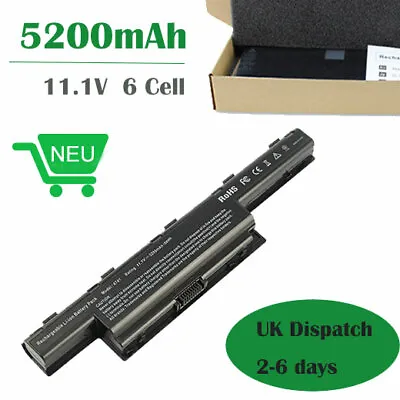 5200mAh Battery For Packard Bell EasyNote P5WS0 TS11-HR-040 TS11-HR-040UK Laptop • £15.65