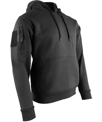 Tactical Hoodie Black Mens Military Combat Jacket Army Hooded Sweatshirt Heavy • £22.99